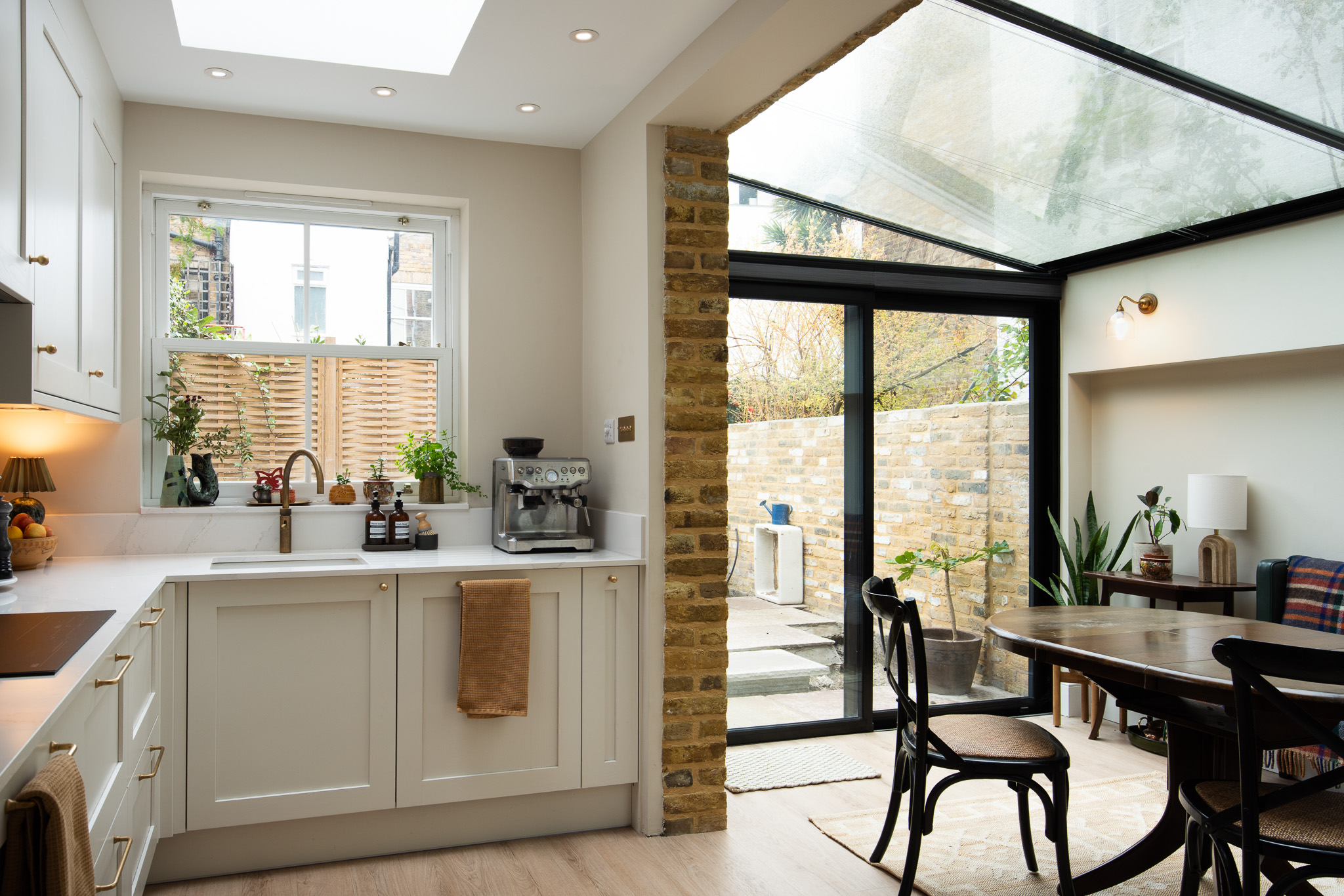 Light-filled kitchen and dining interior