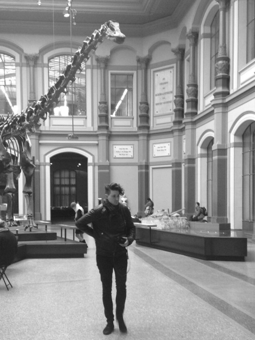 James Morris in a museum interior